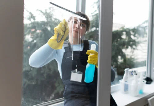 Nettoyage de vitres intérieures et extérieures à Chalèze